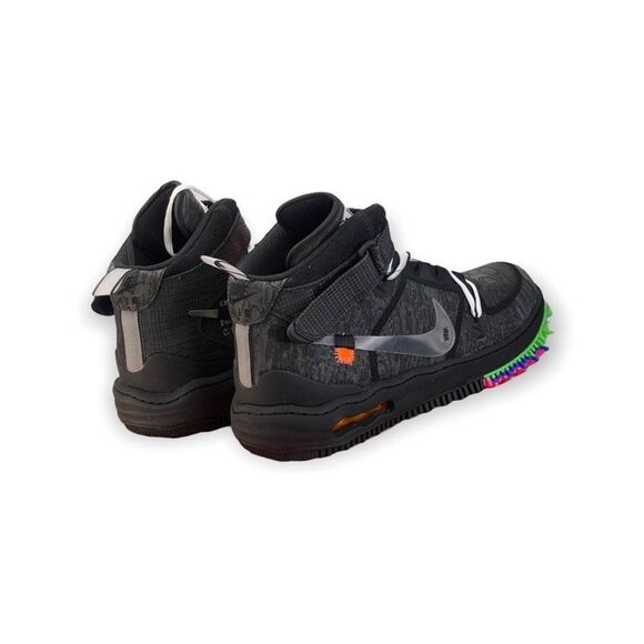 Off-White x Nike Air Force 1 Virgil Abloh Mid Top Sneaker Black DO6290-001 sz 12 main image 11